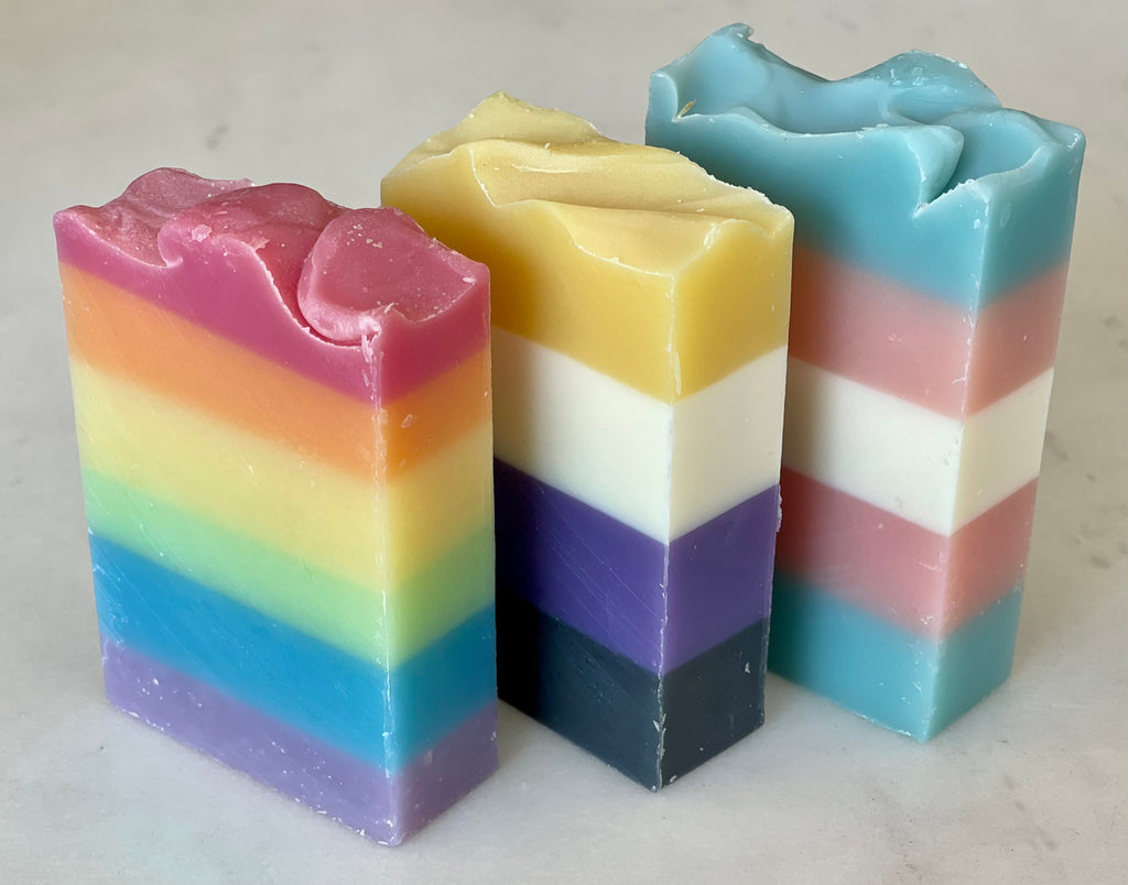 NYC Pride Bar Soap Taproot Organics Rainbow, Non Binary, Transgender